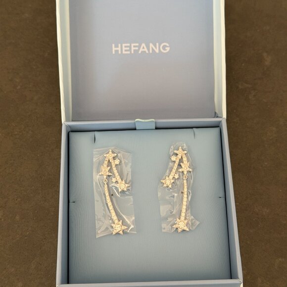 Drop Earrings - Cubic Zirconia & Silver - Picture 6 of 6